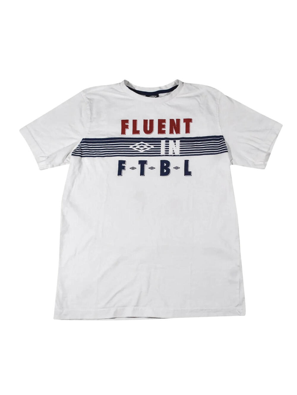 Umbro Soccer Futball Casual Athletic White Shirt Size Medium